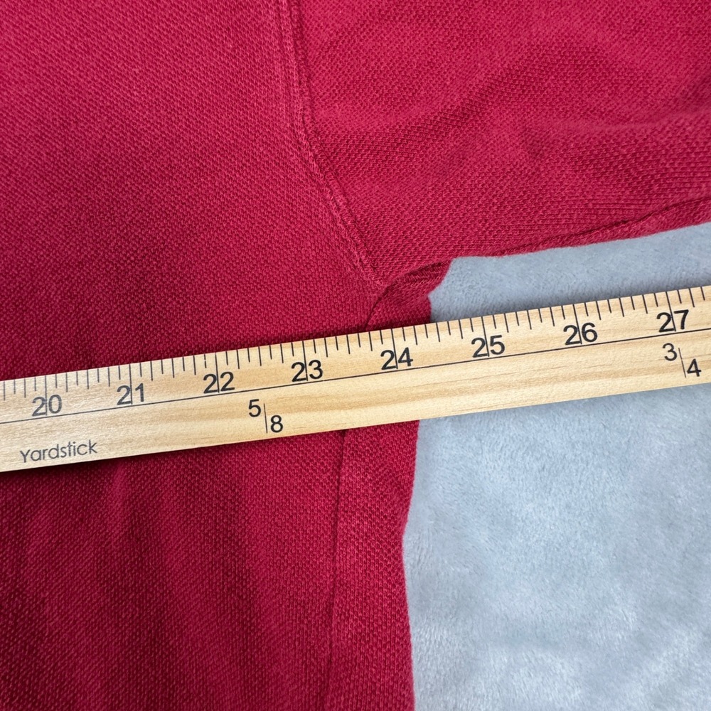 Vintage Bugle Boy Company Mens Red Long Sleeve Polo Shirt Embroidered Logo Y2K L - Picture 6 of 9